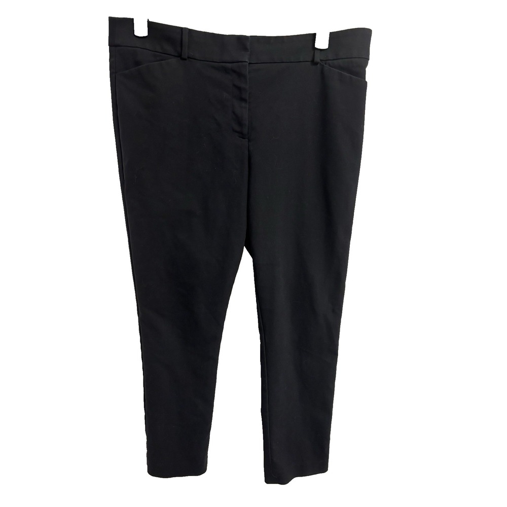Loft Womens 14 Black Marisa Skinny Ankle Pants Sexy Dress Career Business Office